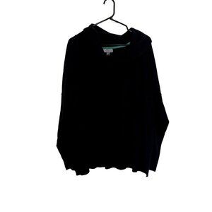 JCPenney cashmere blend dark knit turtleneck cowl sweater comfortable warm